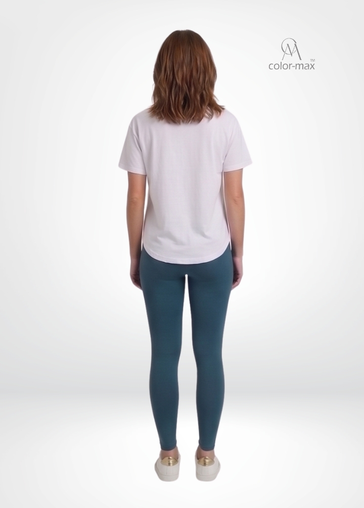DARK STEEL - Premium Cotton Lycra Ankle Leggings - Hover
